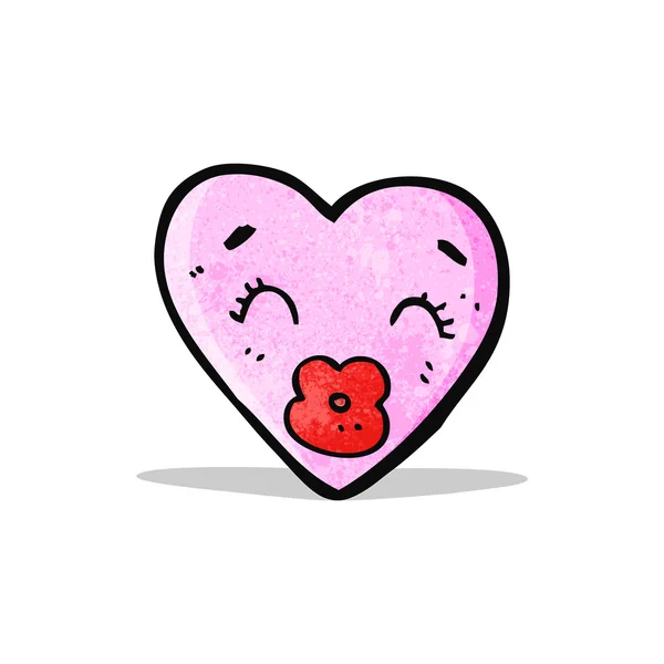 Corazón de amor de dibujos animados — Vector de stock