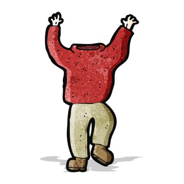karikatür başsız adam