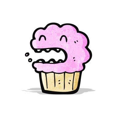 karikatür fincan kek