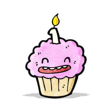 karikatür fincan kek