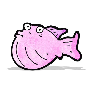 karikatür komik balık