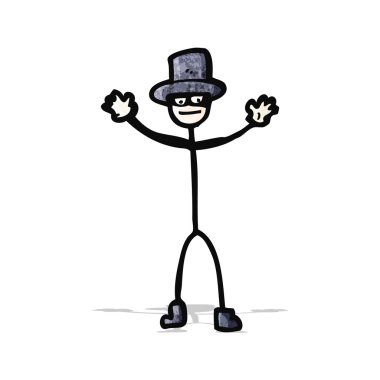 karikatür sopa adam