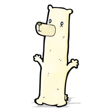 komik karikatür kutup ayısı