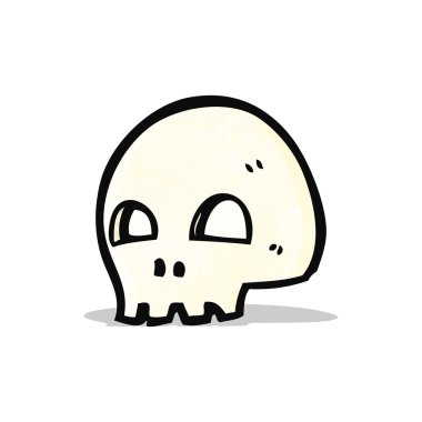 karikatür skull simgesi