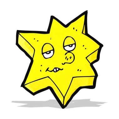 yıldız komik karikatür karakter