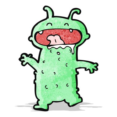 karikatür komik küçük canavar