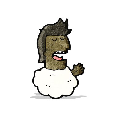 adam başı bulutlar karikatür