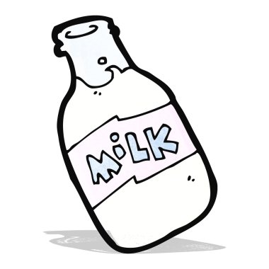 karikatür süt şişesi