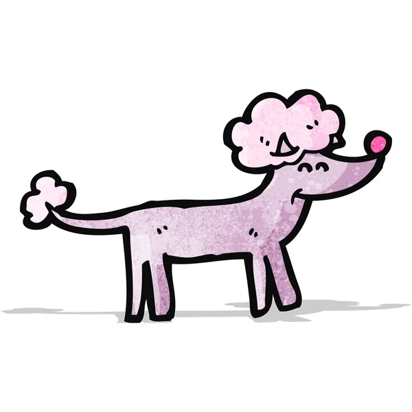 Caniche de dibujos animados — Vector de stock