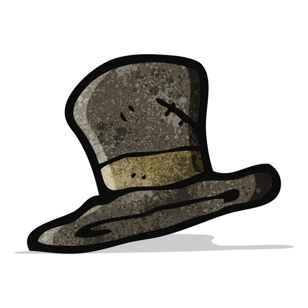 Cartoon oude hoge hoed — Stockvector