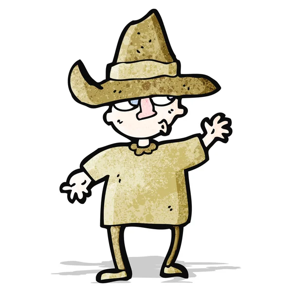 Campesino de dibujos animados — Vector de stock