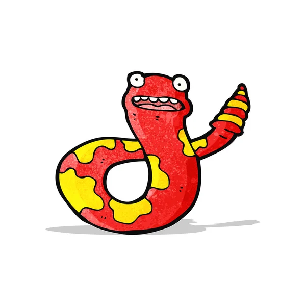 面白い漫画のヘビ — ストックベクタ