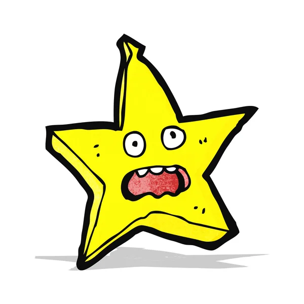 Legrační hvězda kreslená postavička — Stockový vektor