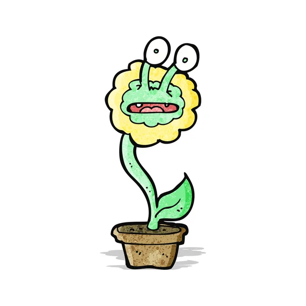 Cartoon bloem monster — Stockvector