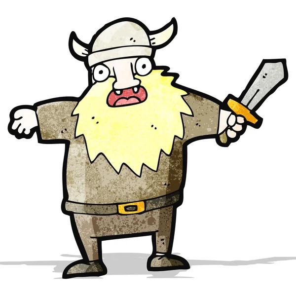 Cartoon viking man — Stock Vector