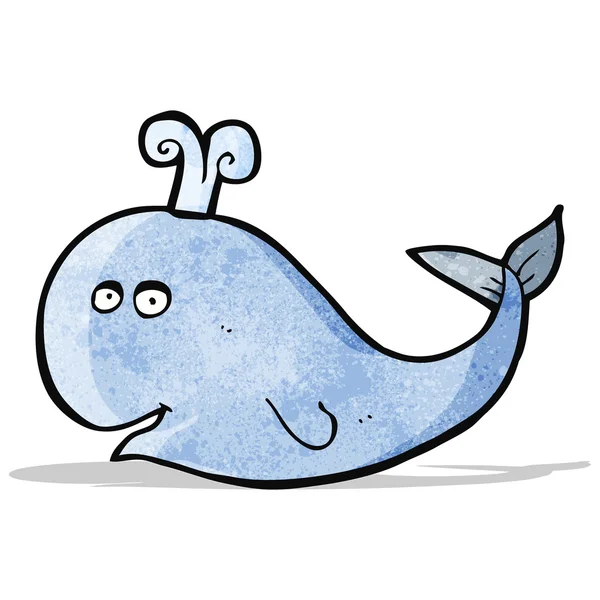 Cartoon whale — Stock Vector