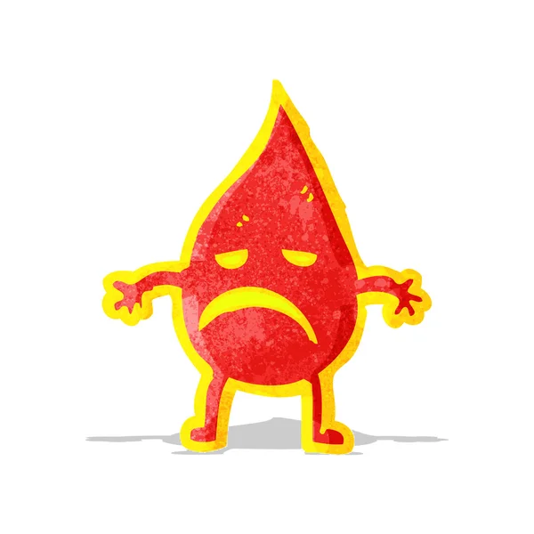 Dessin animé petit esprit de feu — Image vectorielle