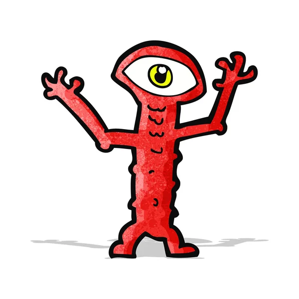 Dibujos animados monstruo loco — Vector de stock