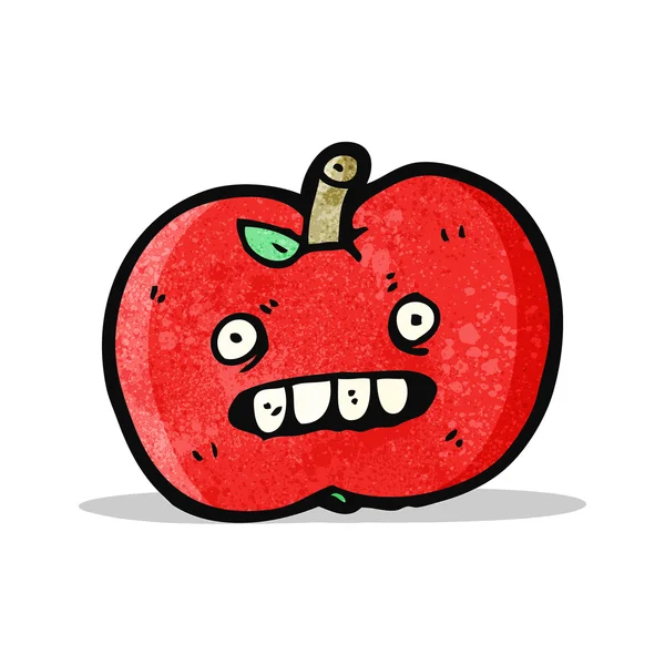 Manzana de dibujos animados — Vector de stock