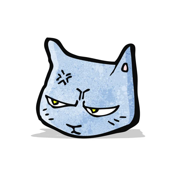 Desenho animado gato irritado — Vetor de Stock