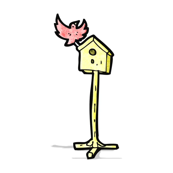 Cartoon vogel huis — Stockvector