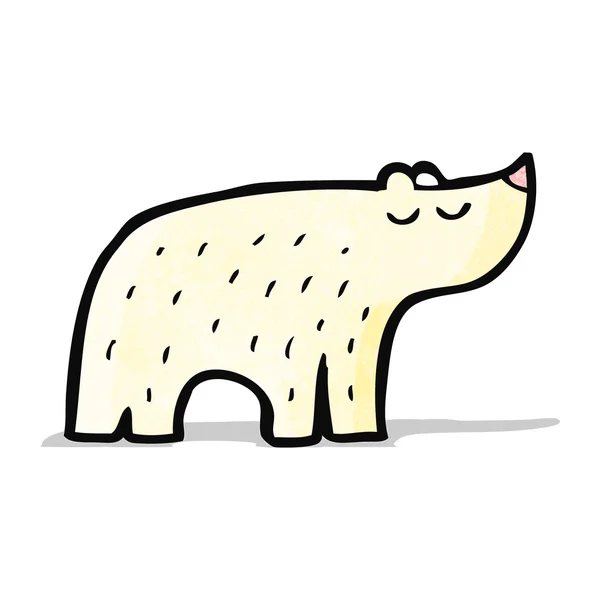 Urso polar dos desenhos animados — Vetor de Stock