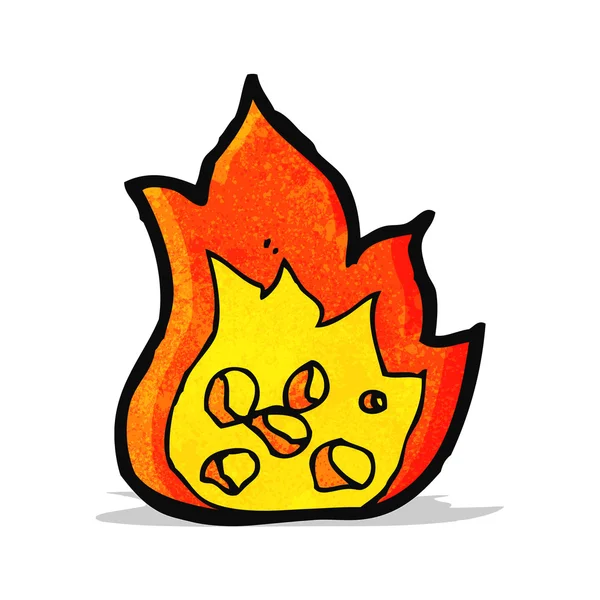 Fuego de dibujos animados — Archivo Imágenes Vectoriales