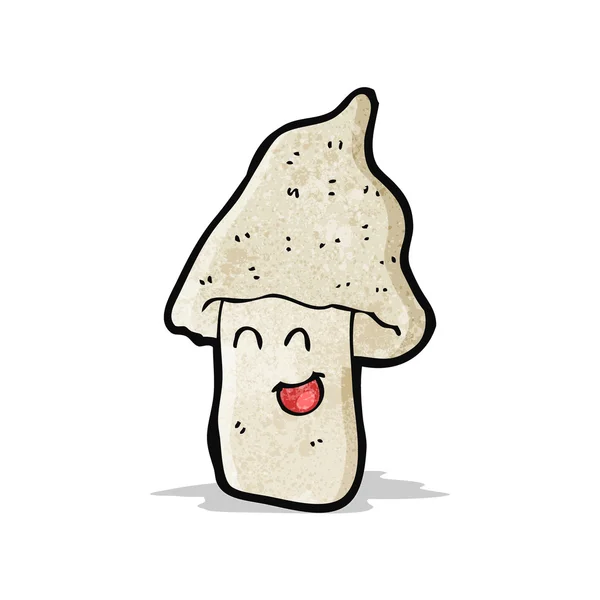 Mushroom cartoon character — Stock Vector