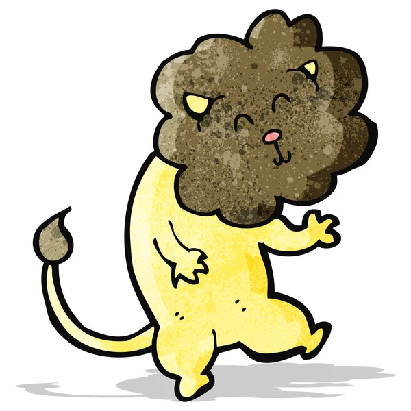 Funny cartoon lion — Stock Vector