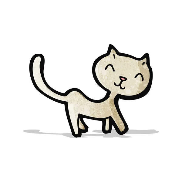 Cartoon weinig kat — Stockvector