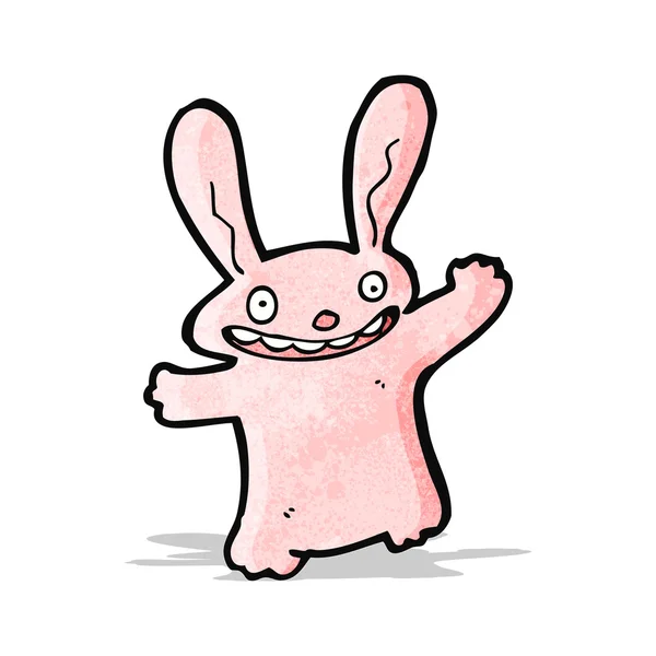 Fou lapin dessin animé — Image vectorielle