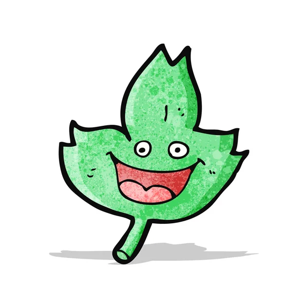 Hoja de dibujos animados — Vector de stock