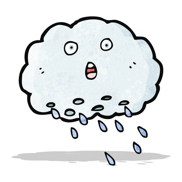 Nuvola di pioggia cartone animato — Vettoriale Stock
