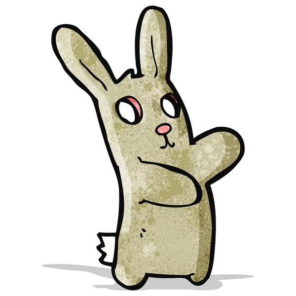 Spooky zombie bunny cartoon — Stockvector
