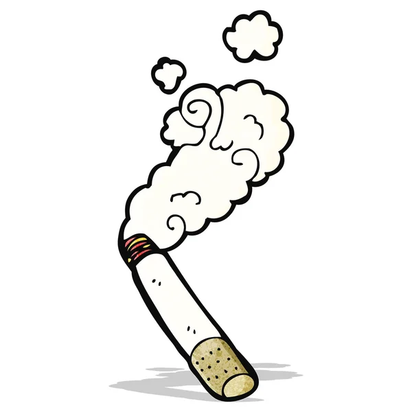 Cartoon beim Zigarettenrauchen — Stockvektor