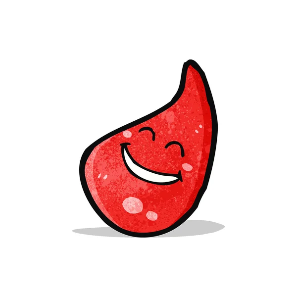 Cartoon blood drop — Stock Vector