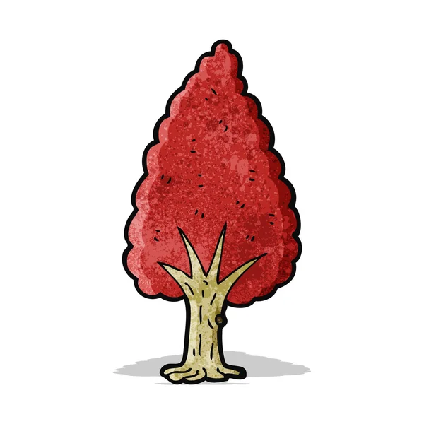 Árbol de dibujos animados en otoño — Archivo Imágenes Vectoriales