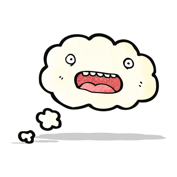 Personaje de nube de dibujos animados — Vector de stock