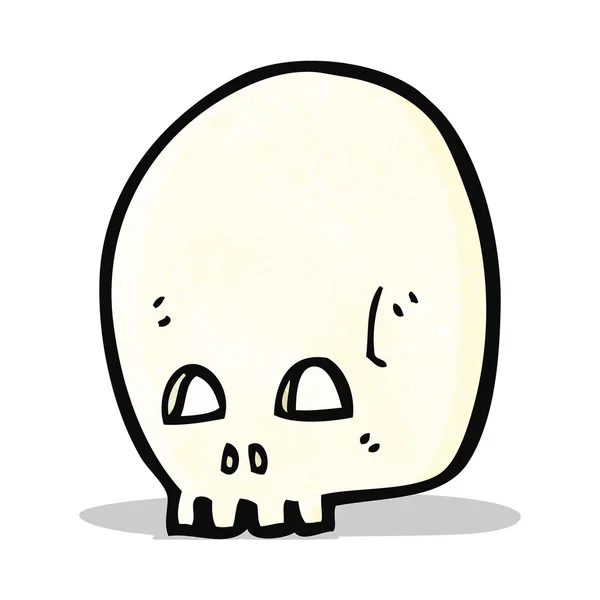 Cartoon skull symbol — Stock Vector