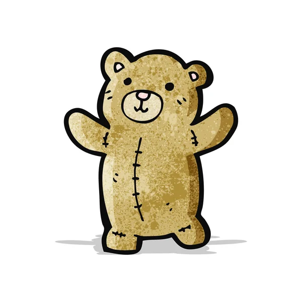 Urso de pelúcia bonito desenhos animados — Vetor de Stock