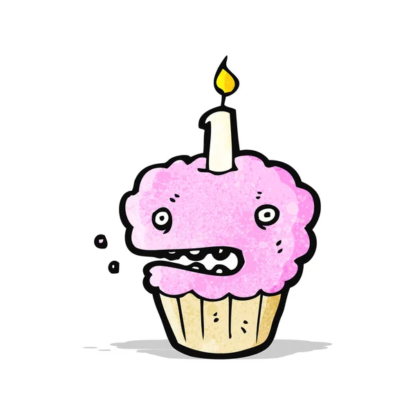 Cupcake de bande dessinée — Image vectorielle