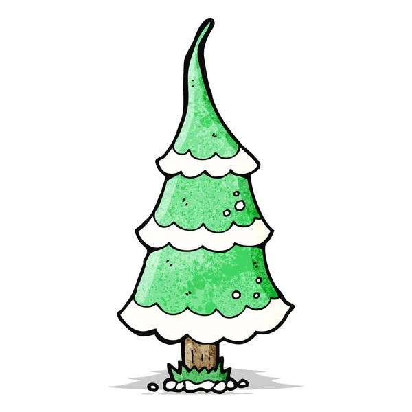 Çizgi film Noel ağacı — Stok Vektör