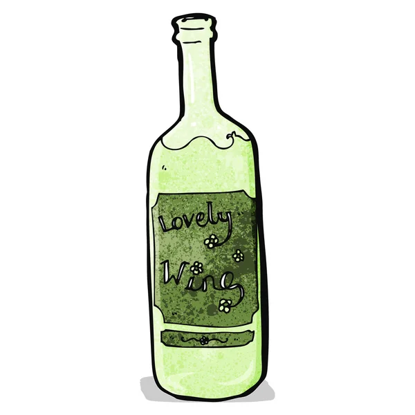 Botella vino de dibujos animados — Archivo Imágenes Vectoriales