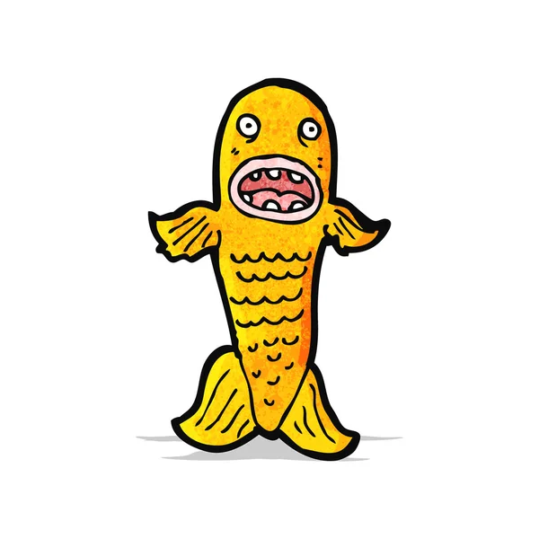 Divertidos peces de dibujos animados — Vector de stock