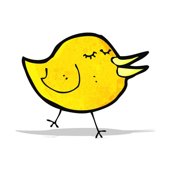Tecknad liten fågel — Stock vektor