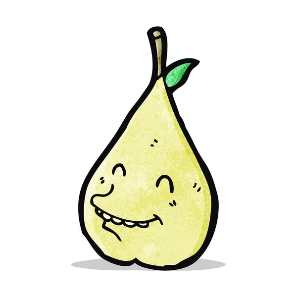 Cartoon pear character — Stock Vector