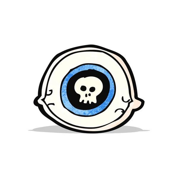 Símbolo de ojo espeluznante — Vector de stock