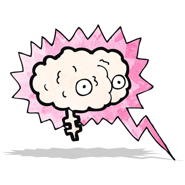 Brain power cartoon — Stock Vector