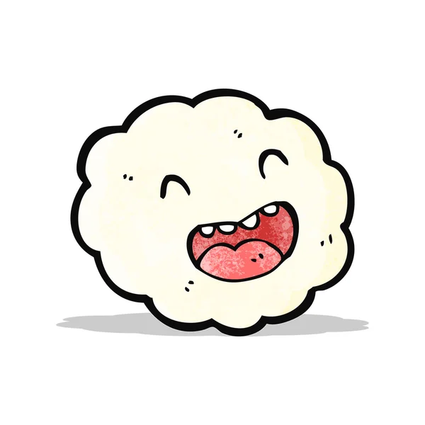 Personaje de nube de dibujos animados — Vector de stock