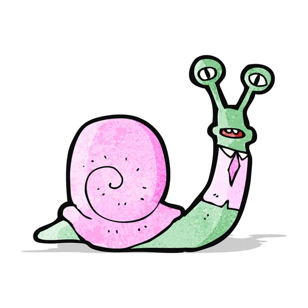 Escargot de bande dessinée — Image vectorielle